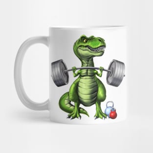 T-Rex Dinosaur Fitness Workout Mug